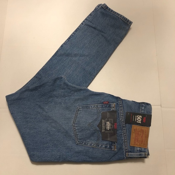 NWT Levi’s Premium 501S Skinny High Rise Distressed Jeans Size 29 - Picture 10 of 13
